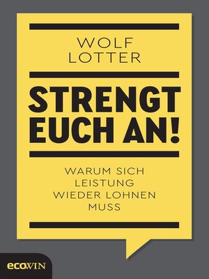 cover image of Strengt euch an!